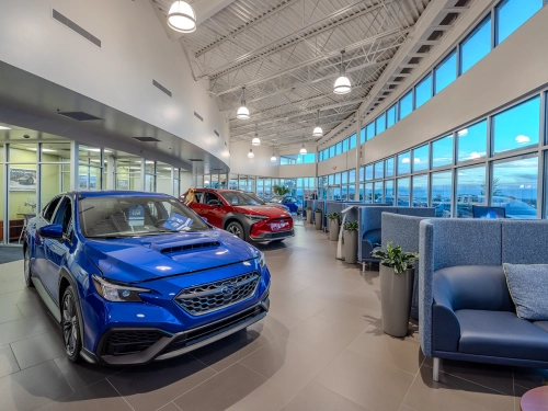 Fiesta Subaru - showroom floor